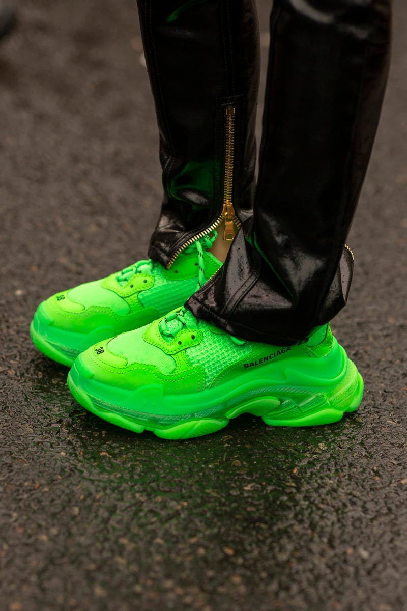 paris fashion week womens fw19 sneaker street style Adidas Balenciaga Nike