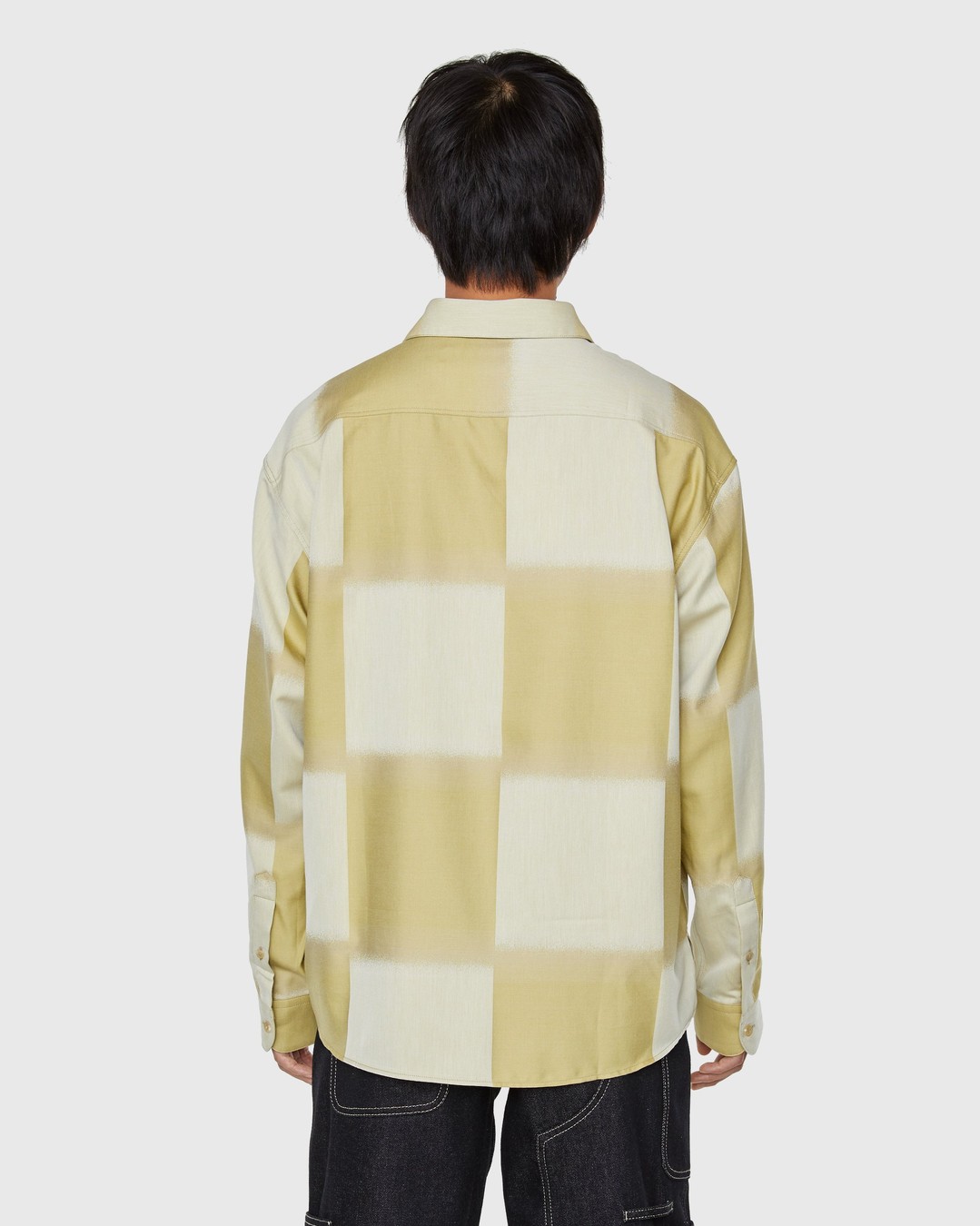 JACQUEMUS – La Chemise Simon Khaki - Shirts - Yellow - Image 4