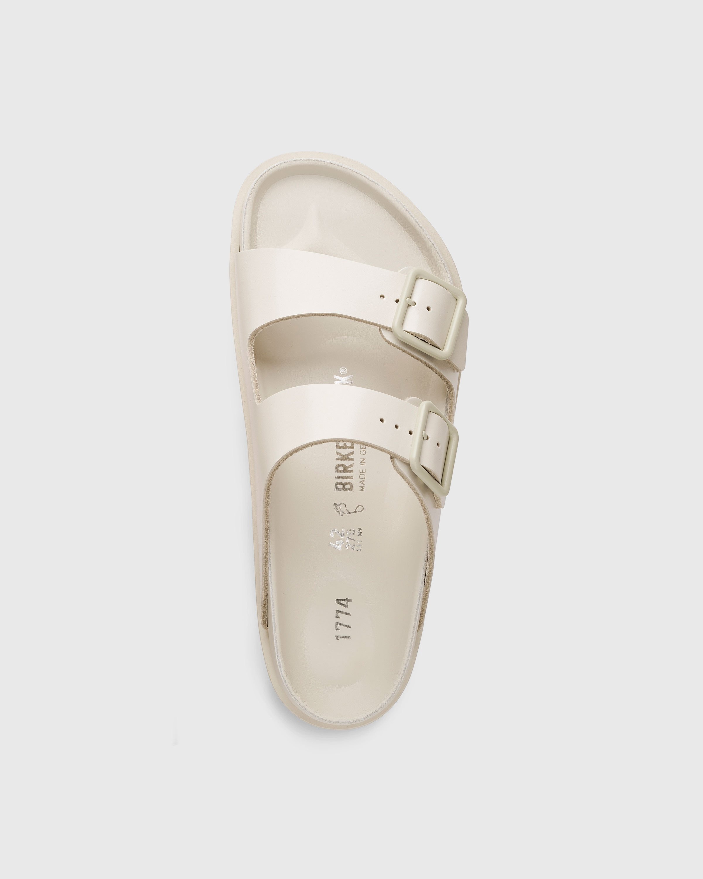 Birkenstock – Arizona Smooth Leather Bone - Sandals - White - Image 4