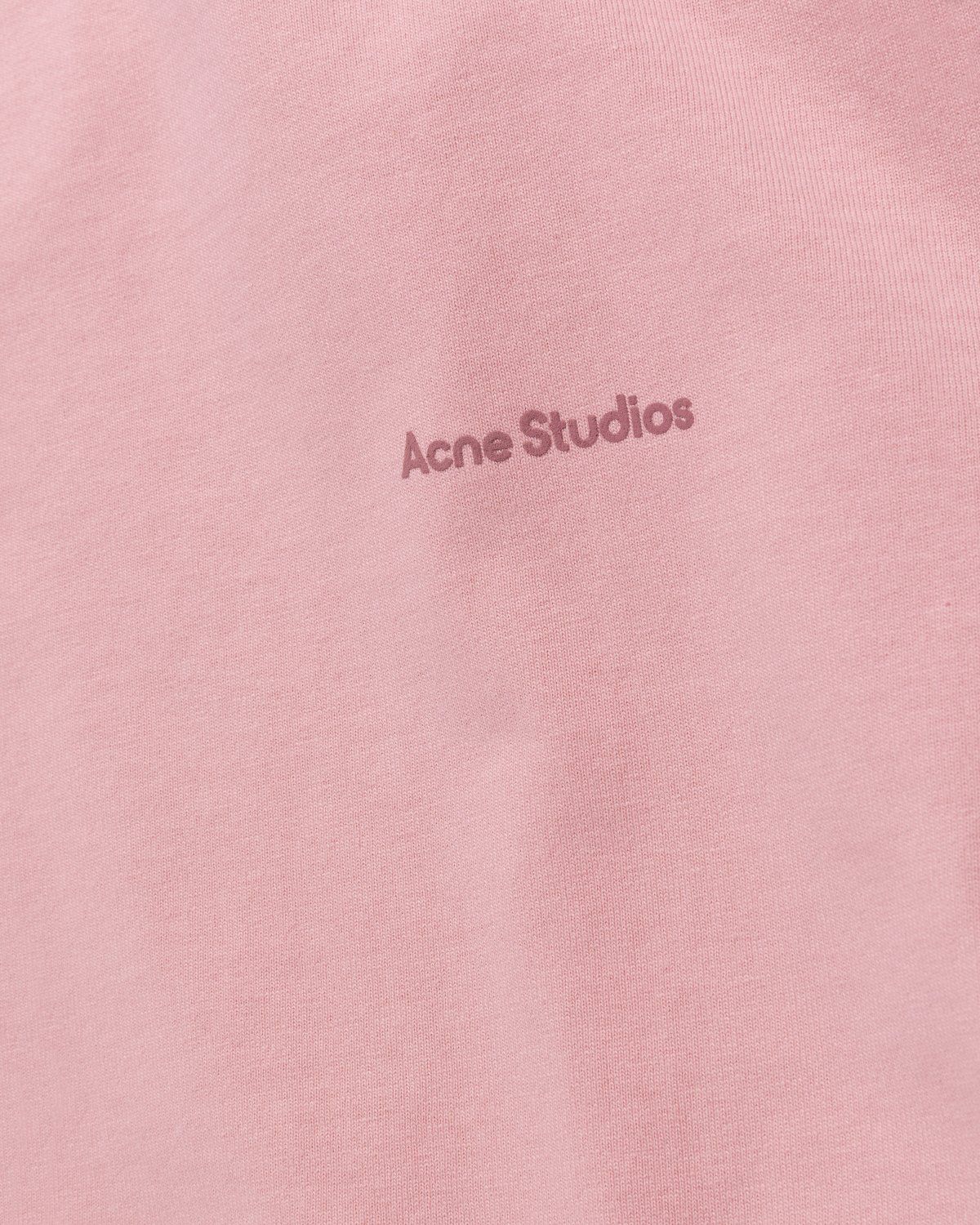 Acne Studios – Logo T-Shirt Pink - T-shirts - Pink - Image 4