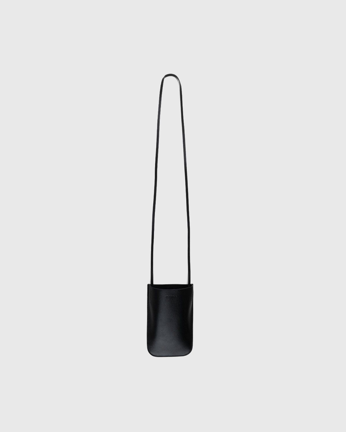 Jil Sander – Leather Phone Holder Pouch Black - Phone cases - Black - Image 1
