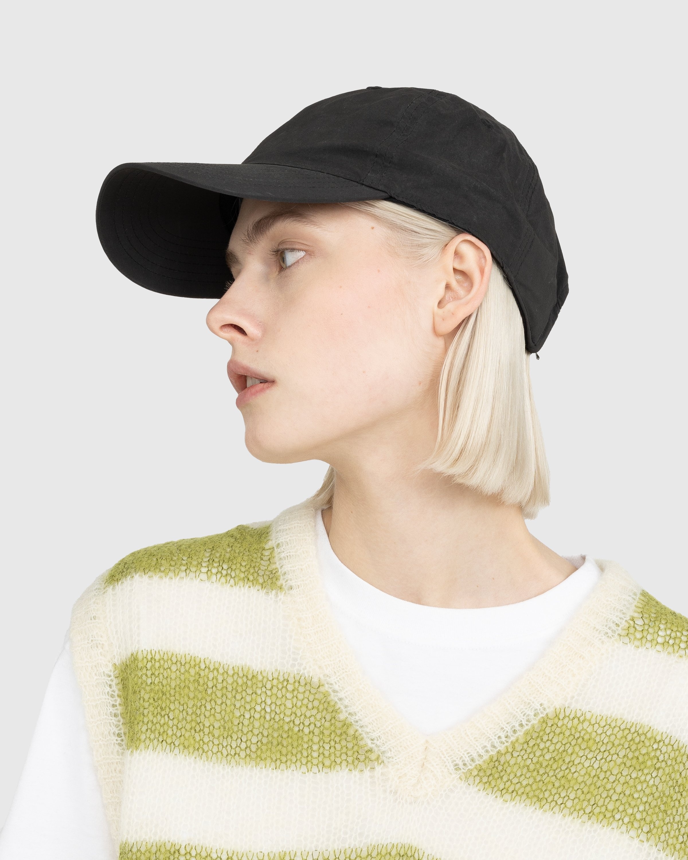 Highsnobiety – Nylon Ball Cap Black - Hats - Black - Image 5