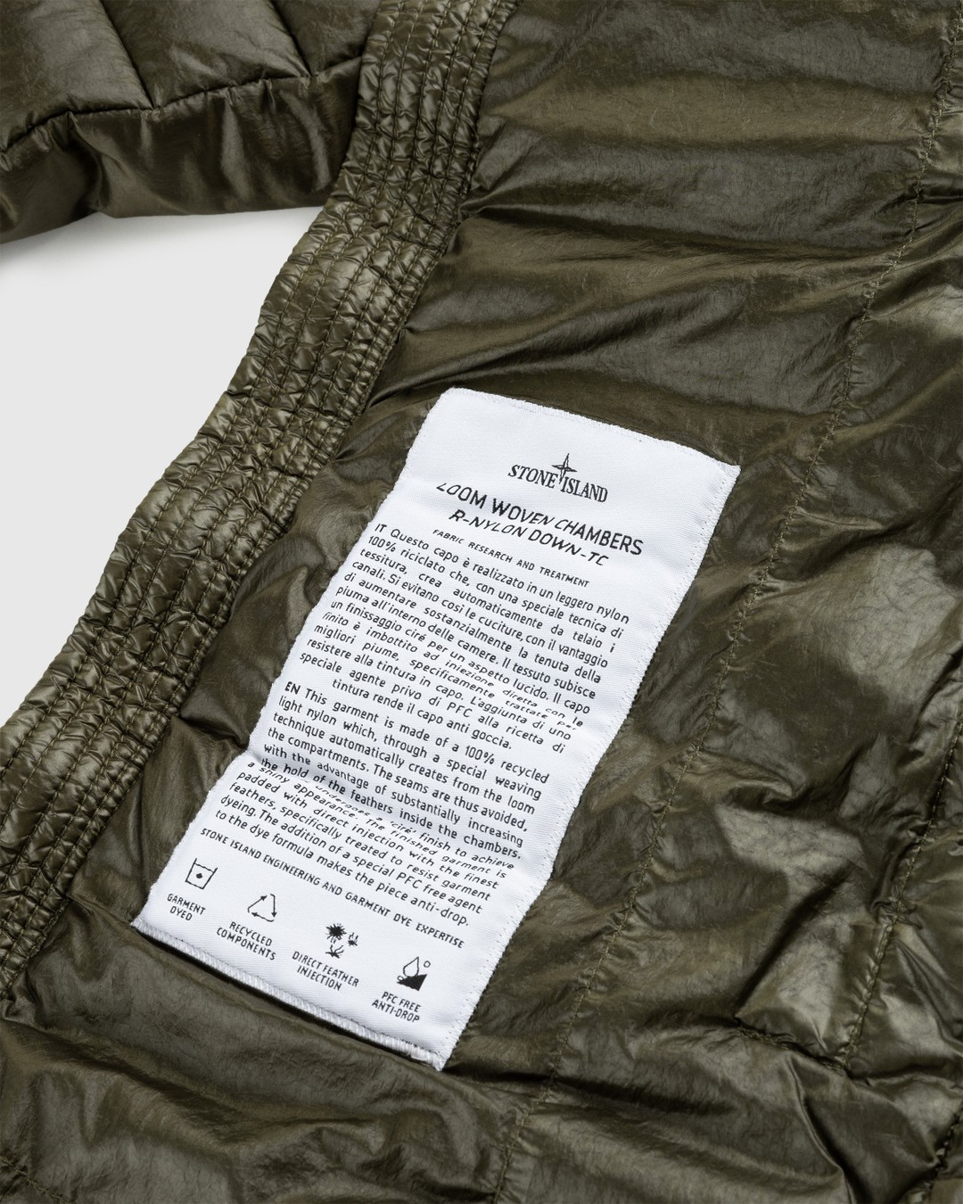 Stone Island – Packable Recycled Nylon Down Jacket Olive - Outerwear - Green - Image 5