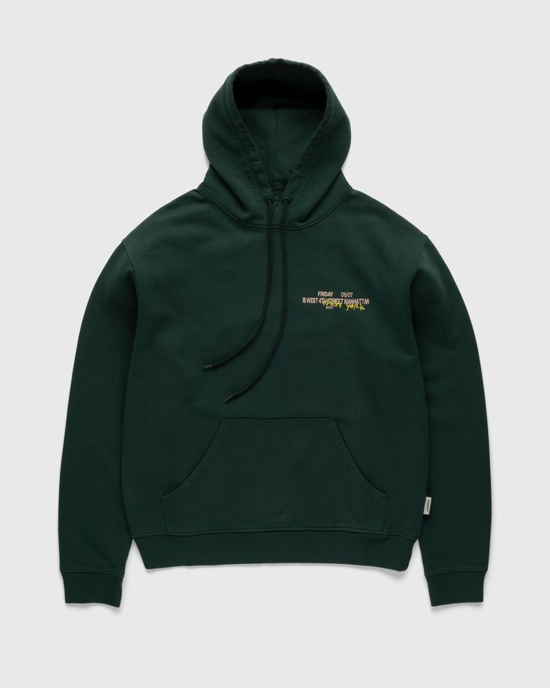 New York Line Hoodie Dark Green