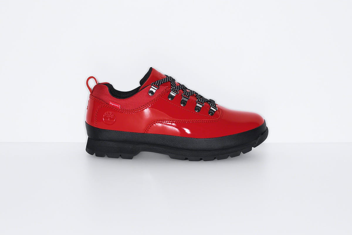 Supreme x Timberland Patent Leather Euro Hiker Drops Tomorrow