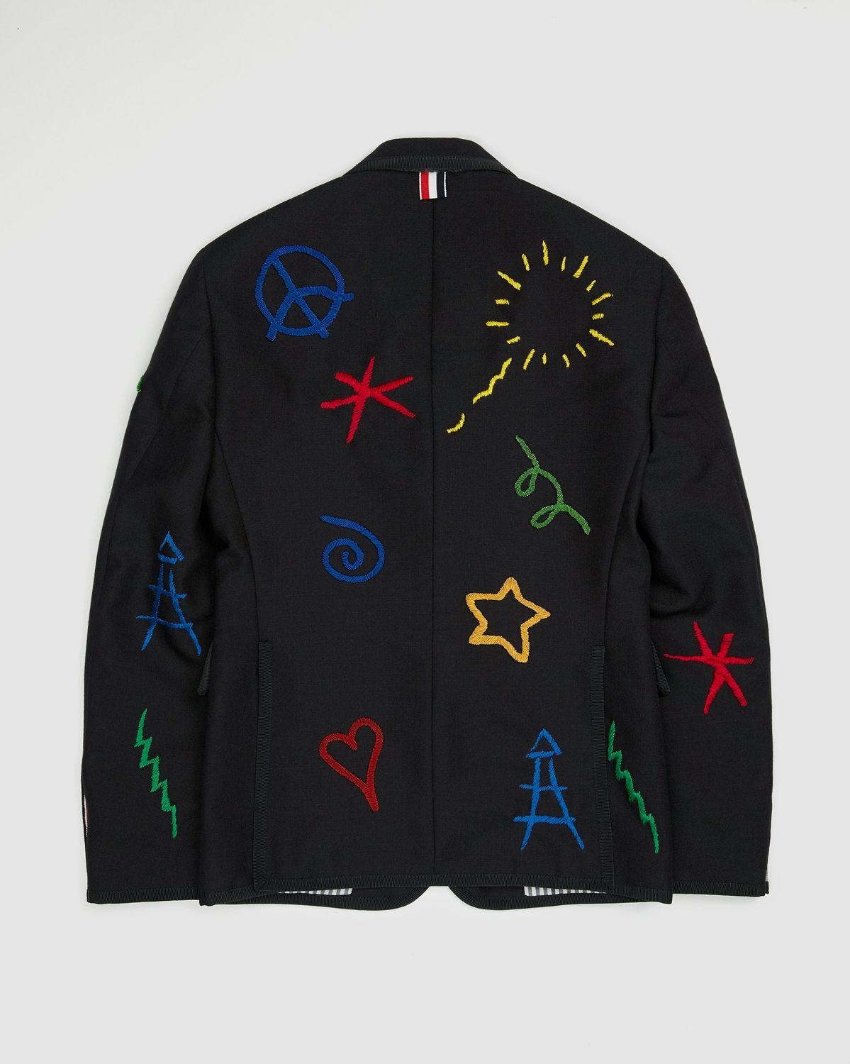 Colette Mon Amour x Thom Browne – Black Embroidered Tux Suit - Suits - Grey - Image 4