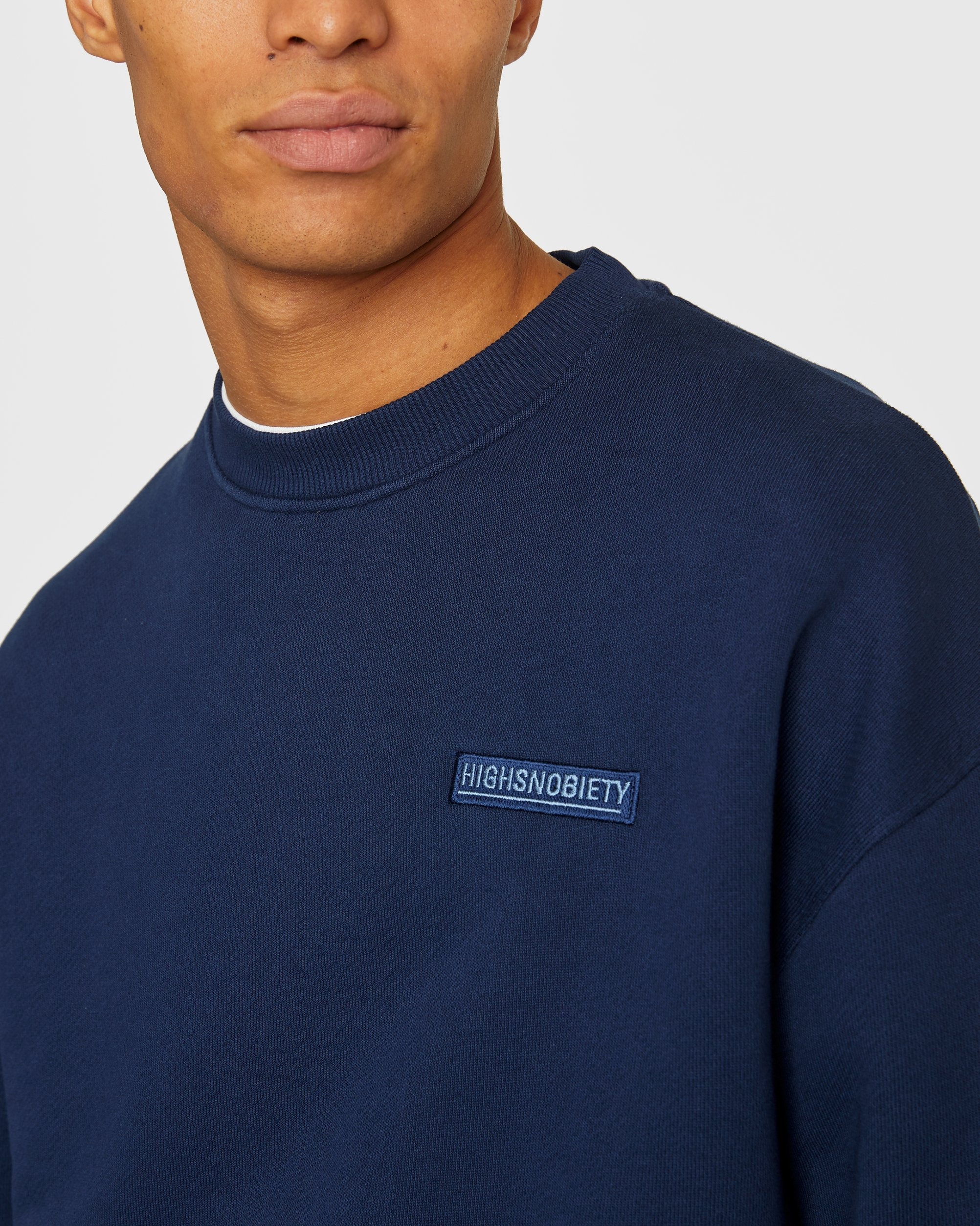 Highsnobiety – Staples Sweatshirt Navy - Sweatshirts - Blue - Image 5