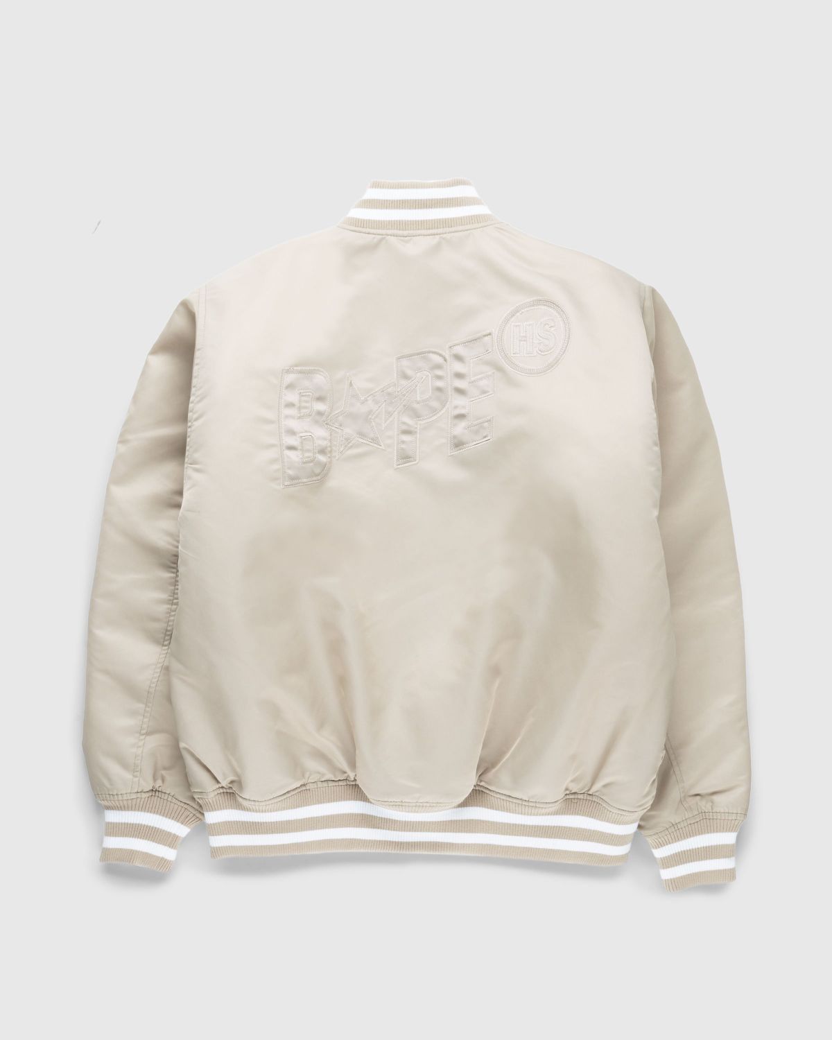 BAPE x Highsnobiety – Varsity Jacket Beige - Outerwear - Beige - Image 2