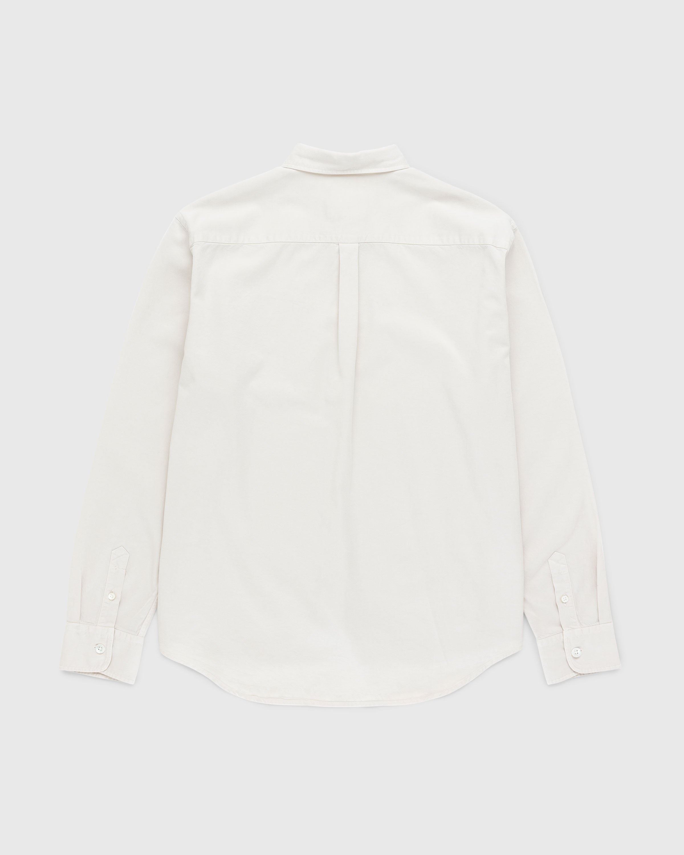 Highsnobiety HS05 – Garment-Dyed Peach Long-Sleeve Shirt Grey - Shirts - Grey - Image 2
