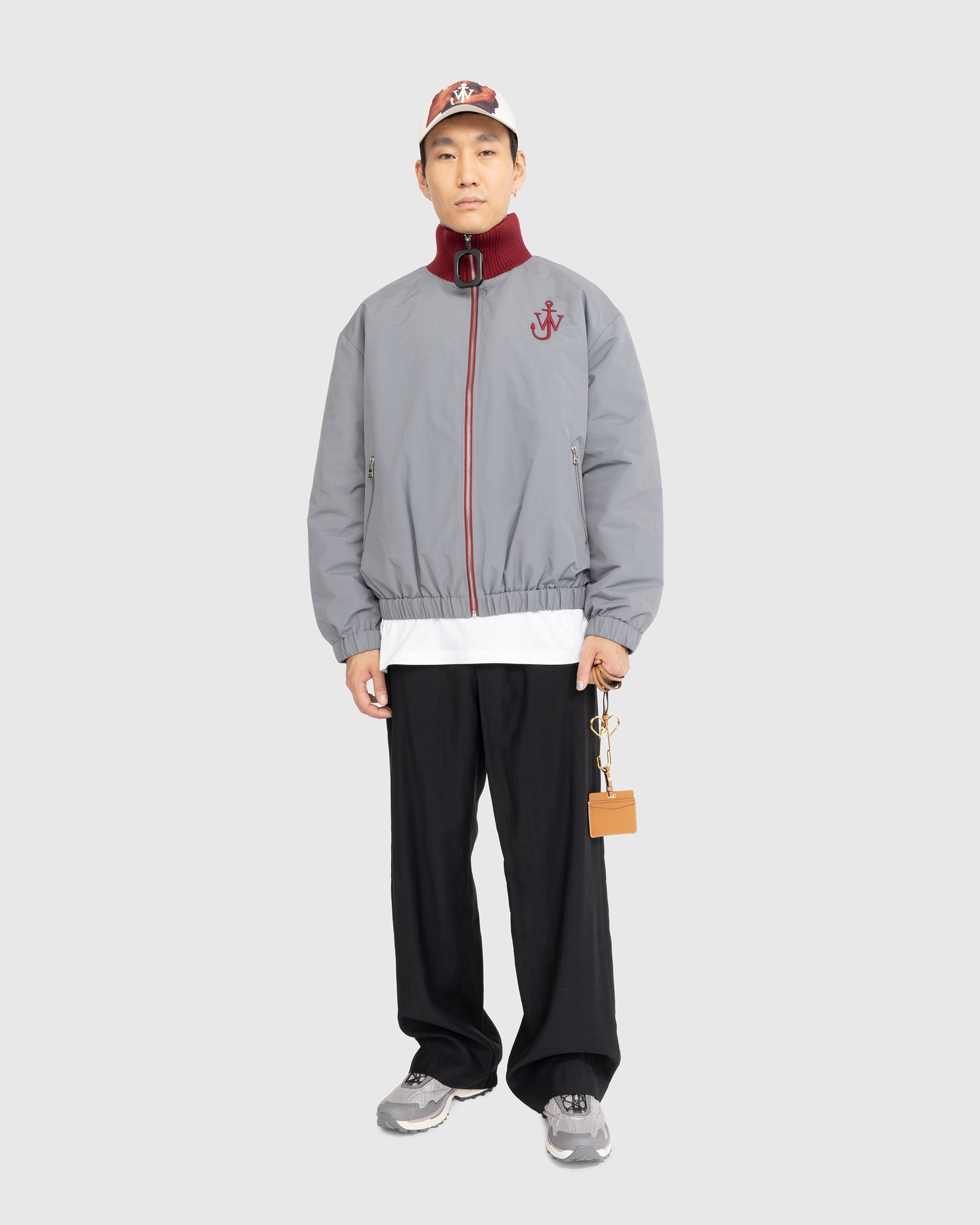 J.W. Anderson – Contrast Zip Front Blouson Grey - Outerwear - Grey - Image 3