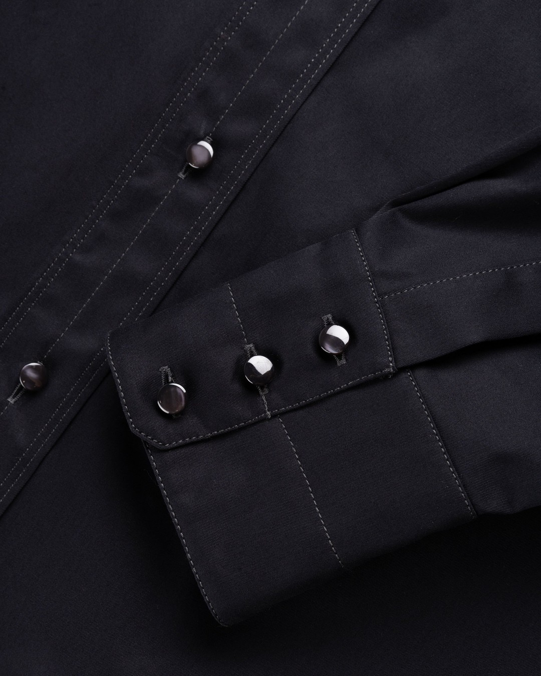 Lemaire – Relaxed Western Shirt Black - Shirts - Black - Image 6