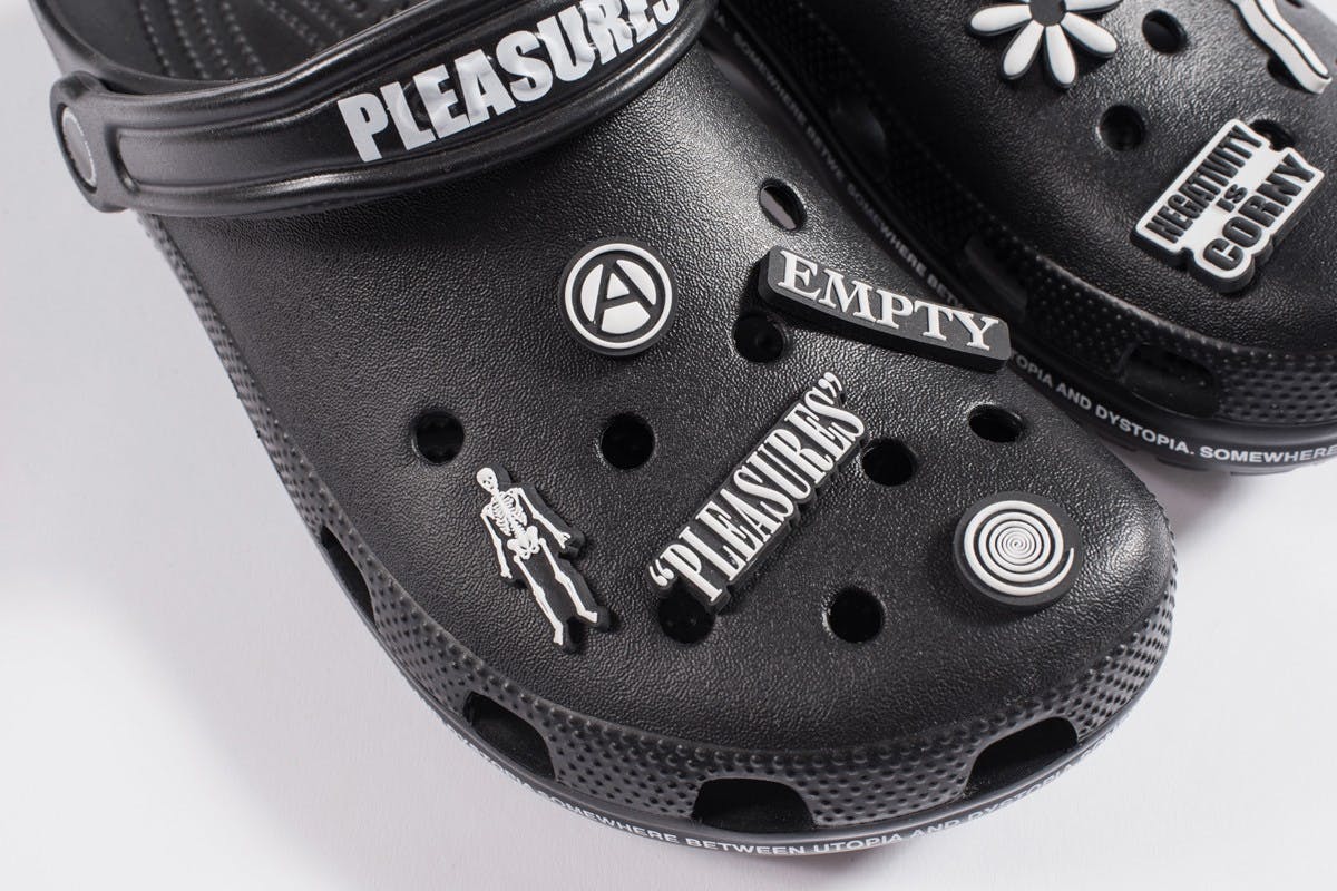 PLEASURES x Crocs Clog “Utopia Dystopia”: Official Release Info