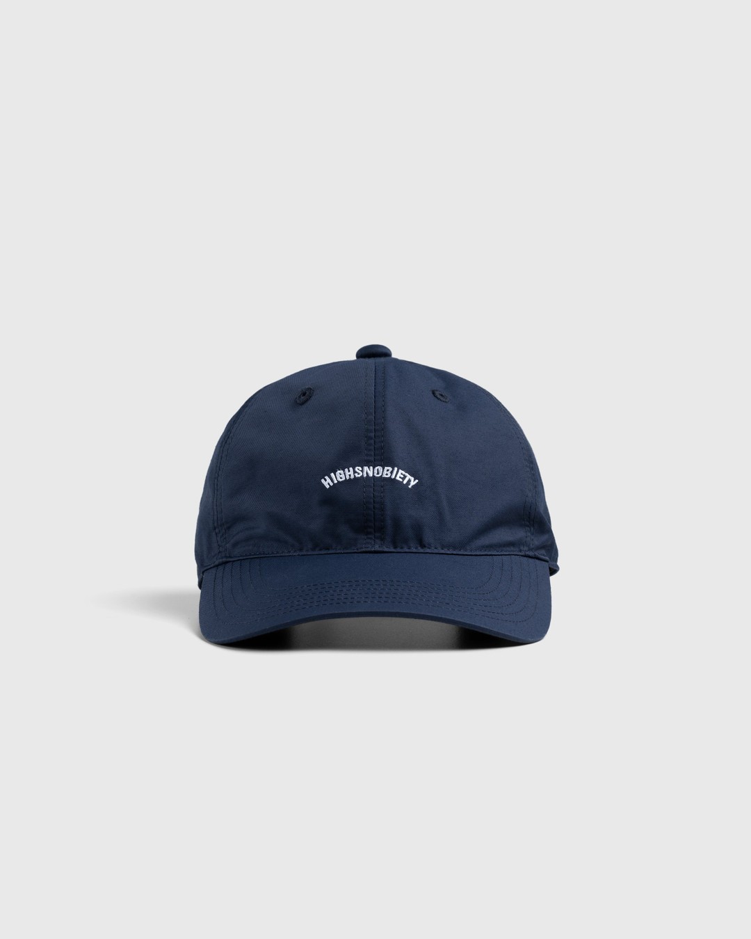 Highsnobiety – Brushed Nylon Logo Cap Dark Blue - Hats - Blue - Image 2