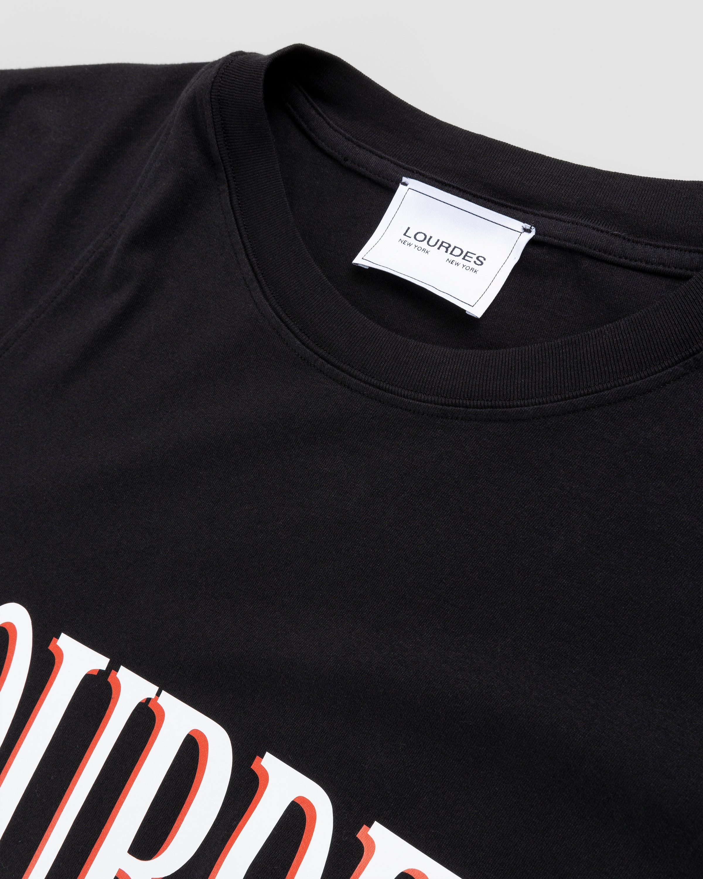 Lourdes New York – Logo Tee Black | Highsnobiety Shop