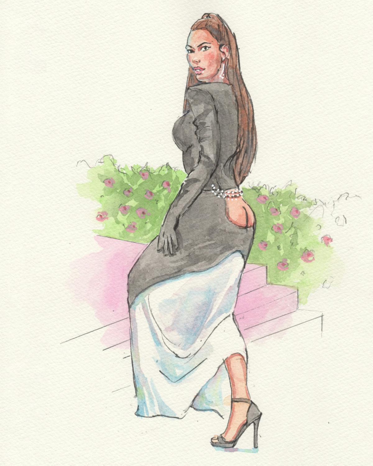 courtroom-sketch-artist-draws-fantasty-met-gala-fits-never-happened-Kim-Kardasian