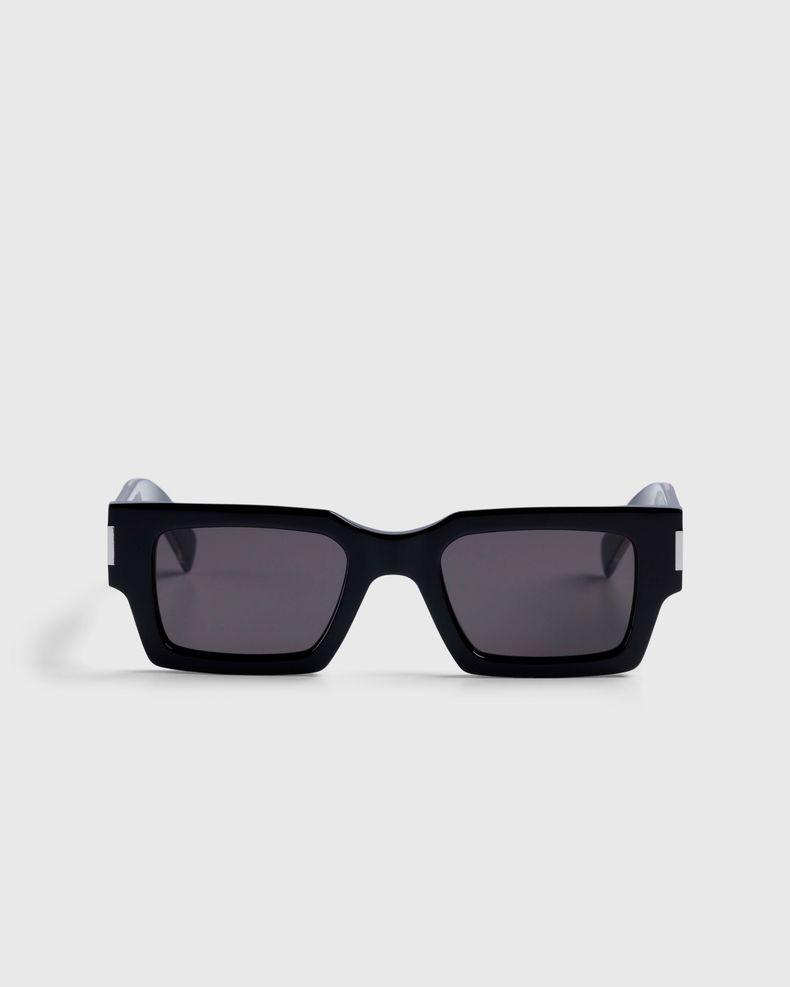 Saint Laurent – SL 572 Square Frame Sunglasses Black/Crystal