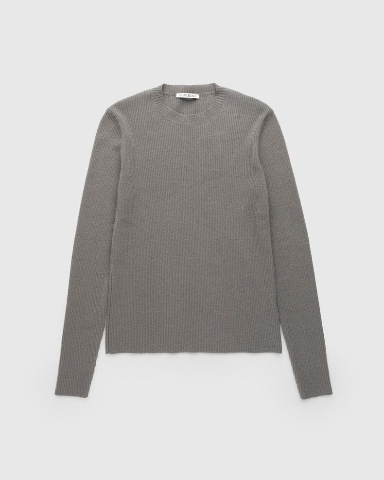 Compact Roundneck Mole Grey Super Wool