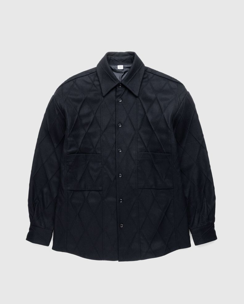 Quilted Shirt Jacket Black
