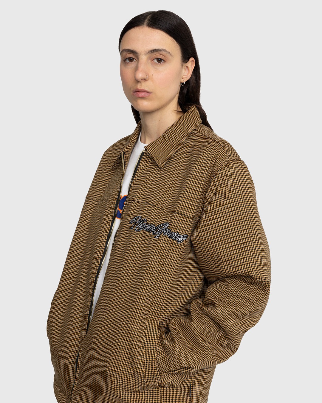 Noon Goons Banned Houndstooth Jacket Brown Highsnobiety Shop