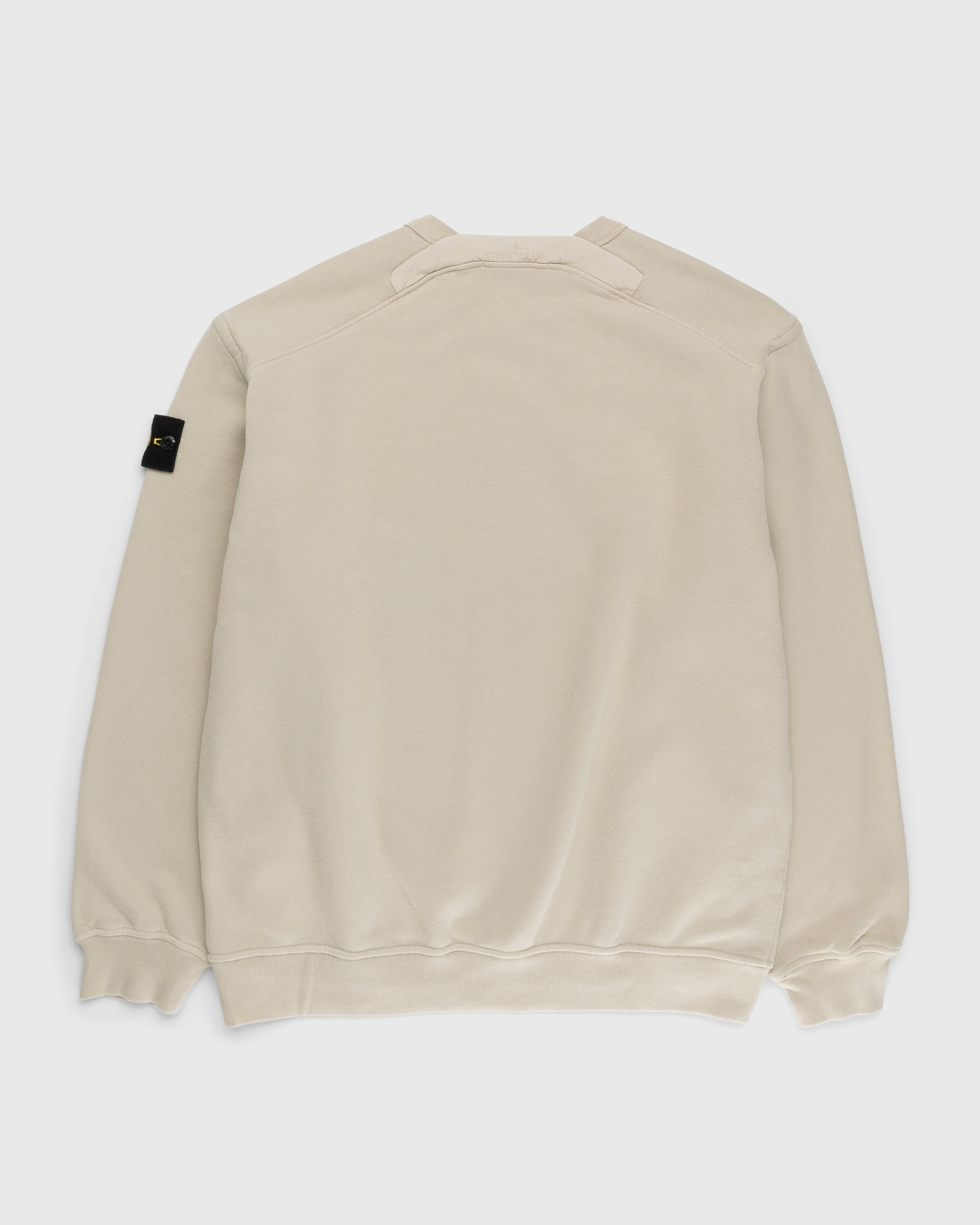 Stone Island – Garment-Dyed Fleece Crewneck Sweatshirt Beige - Sweats - Beige - Image 2